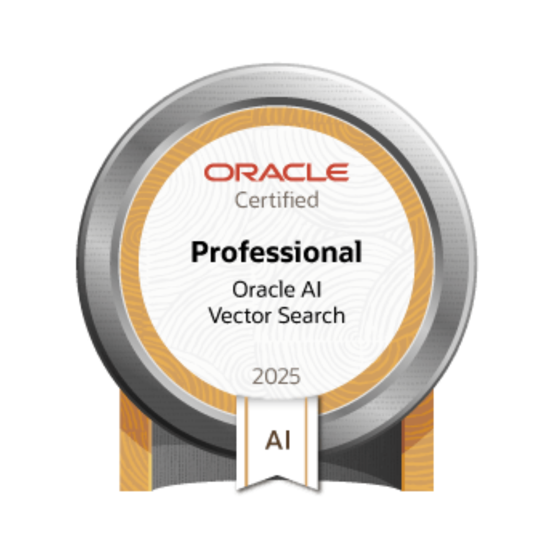 Oracle Certification - Professional Oracle AI Vector Search
