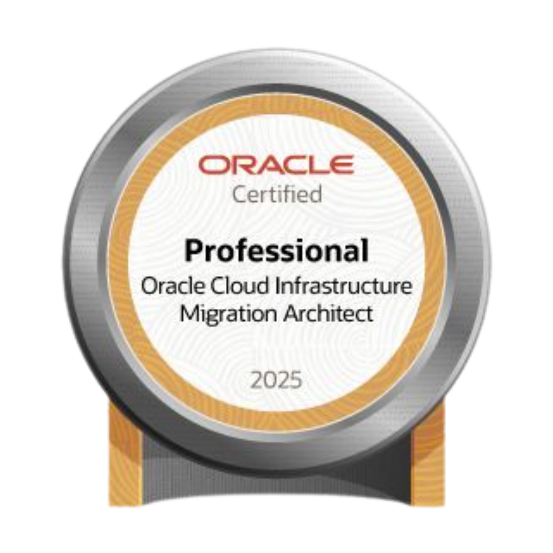 Oracle Certification - Professional Oracle Cloud Infrastructure Migration Architect