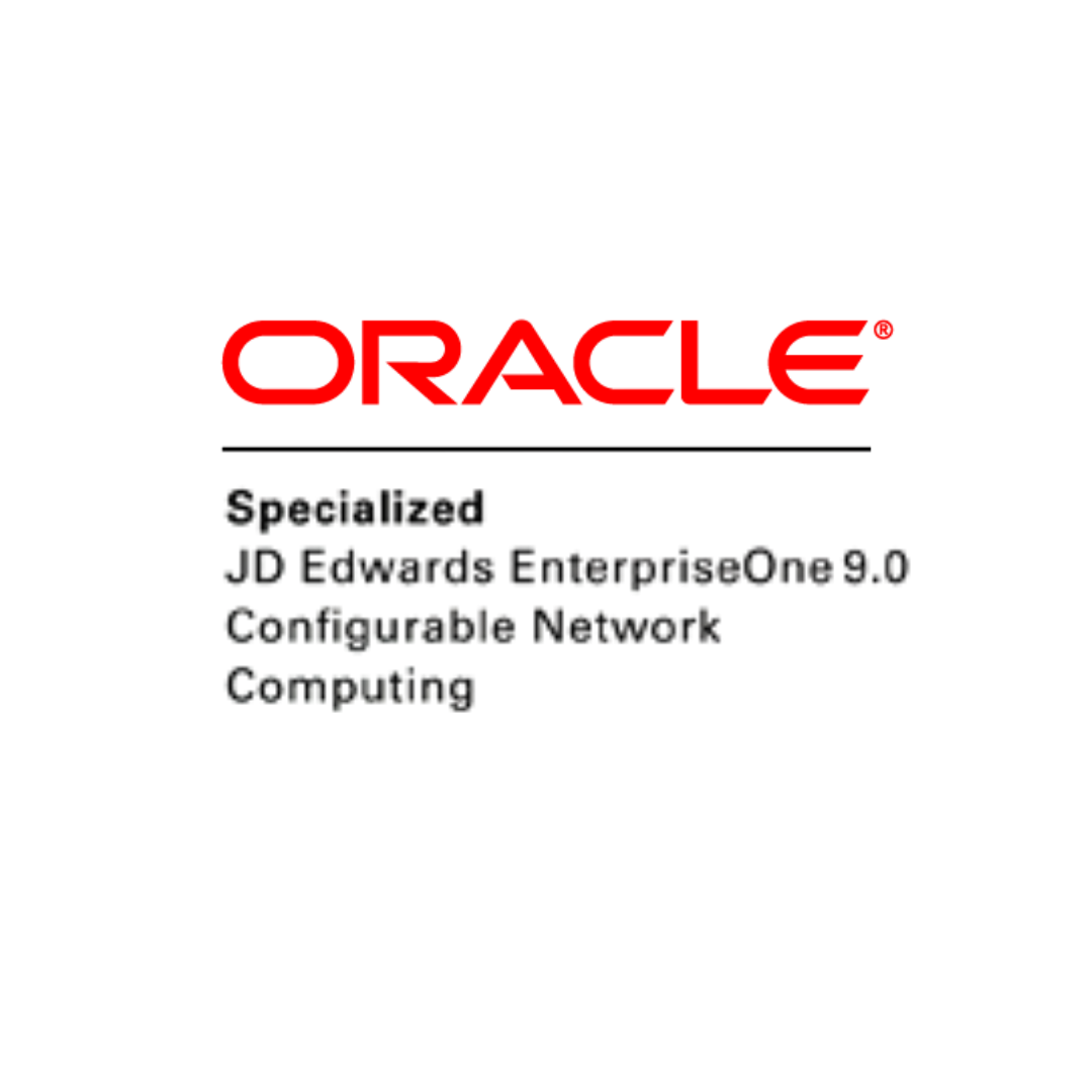 Oracle Certification - Specialized JD Edwards EnterpriseOne 9.0 Configurable Network Computing