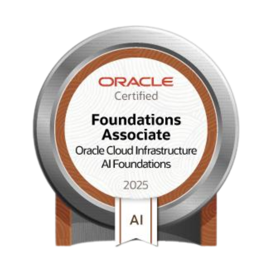 Oracle Certification - Foundations Associate Oracle Cloud Infrastructure AI Foundations