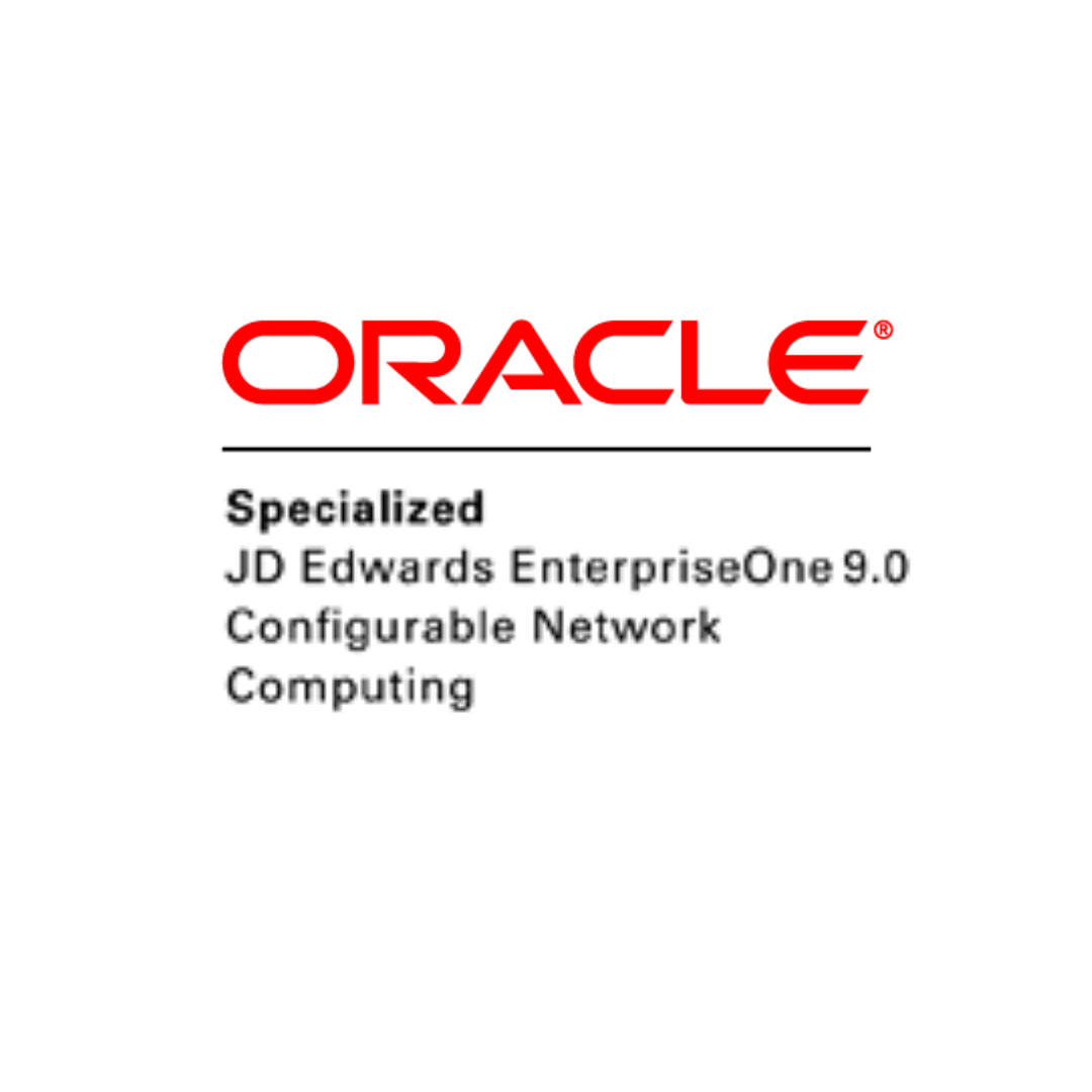 Oracle Certification - Specialized JD Edwards EnterpriseOne 9.0 Configurable Network Computing