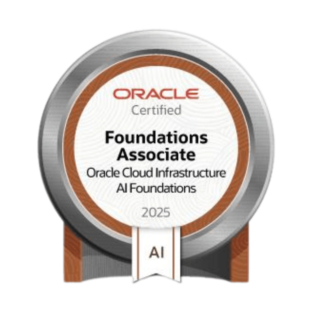 Oracle Certification - Foundations Associate Oracle Cloud Infrastructure AI Foundations