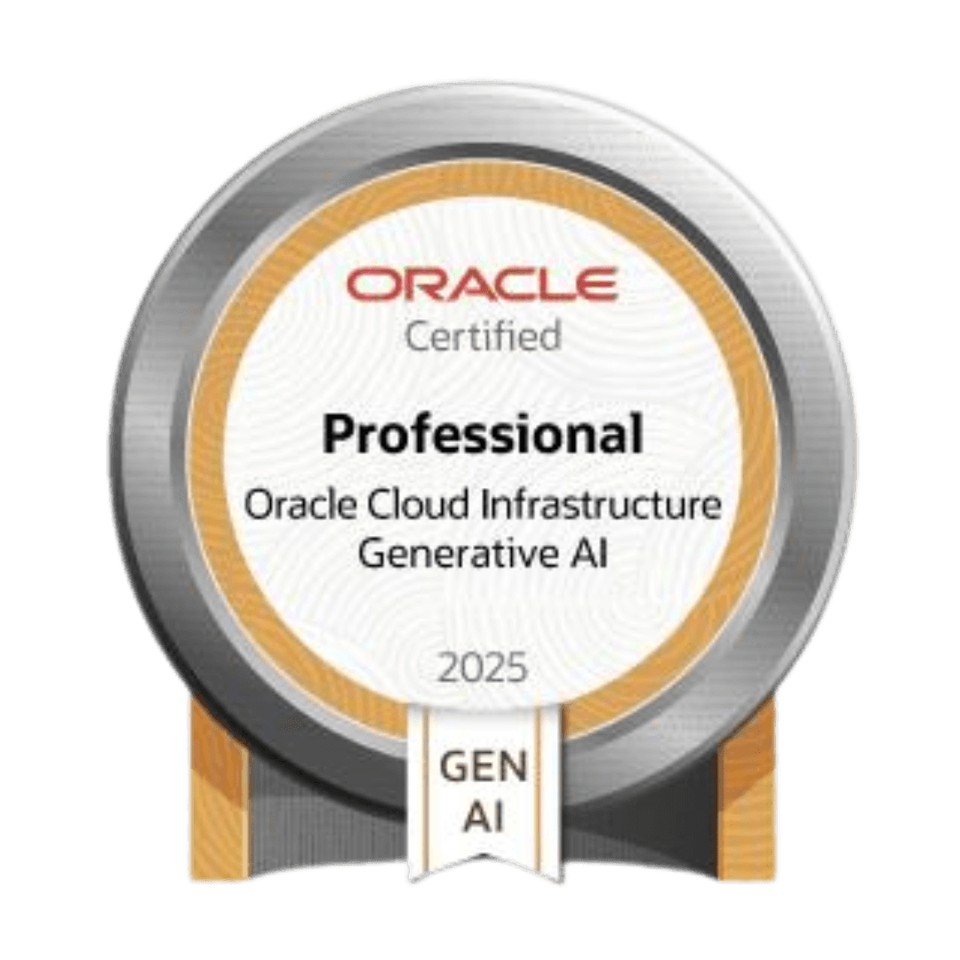 Oracle Certification - Professional Oracle Cloud Infrastructure Generative AI