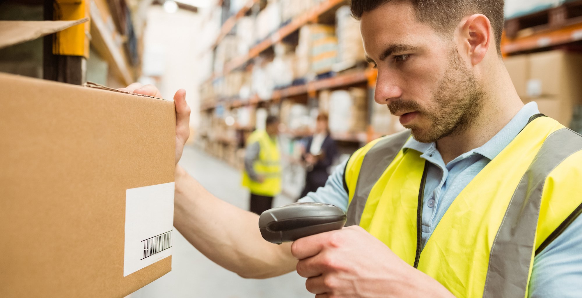 using barcode scanner warehouse header flipped